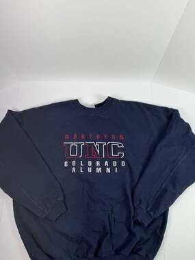 Vintage University of Northern Colorado Alumni Sweatshirt, Navy Blue, Size Large